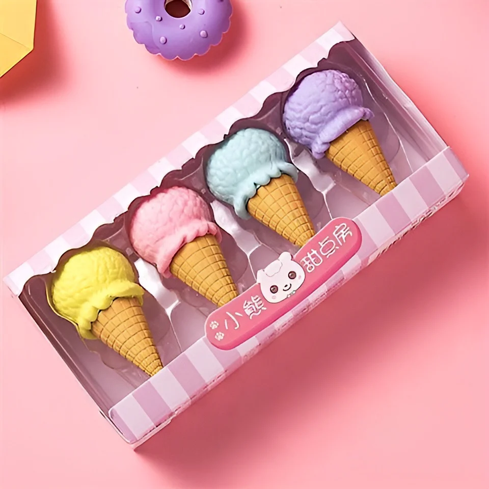 Mini Ice Cream Erasers