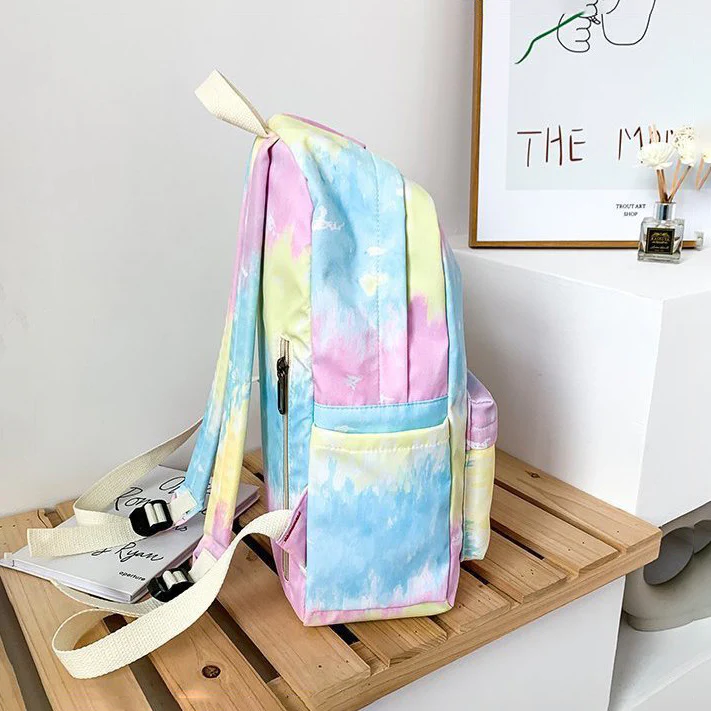 Rainbow Tie-Dye Nylon Backpack - LIMITED STOCK - 20 PIECES!!!