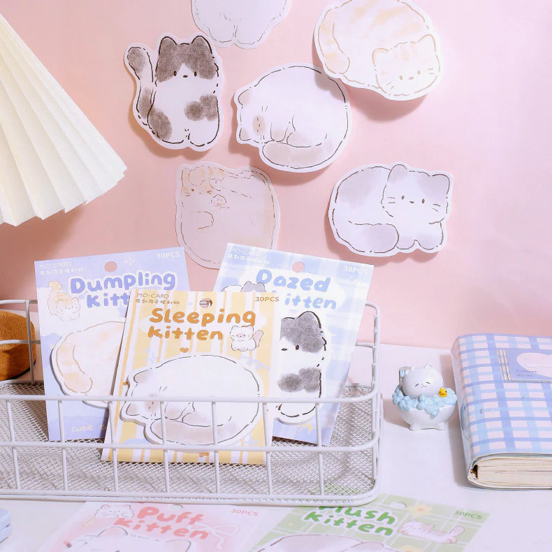 Snuggle Kitten Sticky Notes