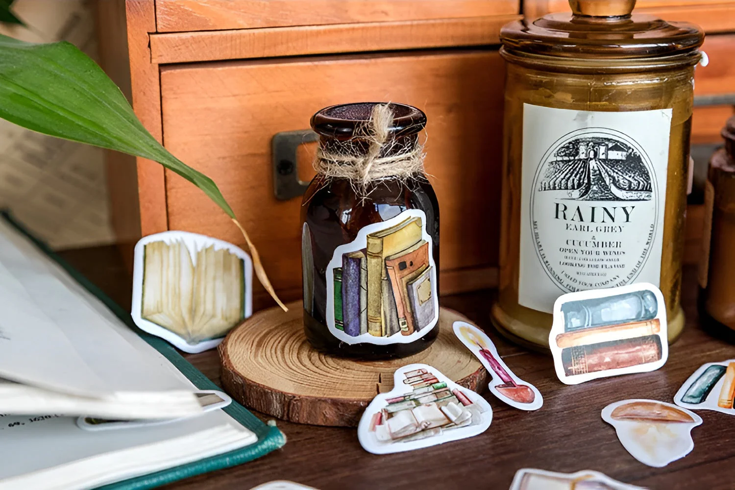 For The Love Of Reading Paper Stickers