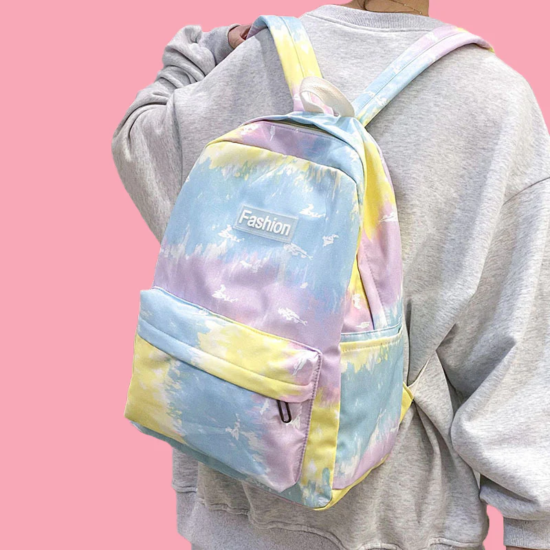 Rainbow Tie-Dye Nylon Backpack - LIMITED STOCK - 20 PIECES!!!