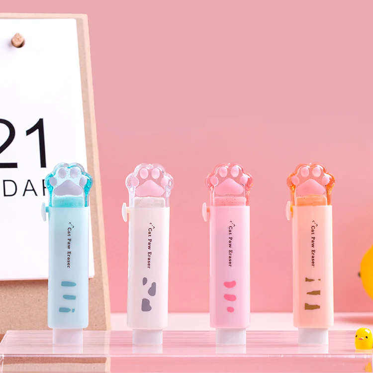 Cat Paw Retractable Eraser