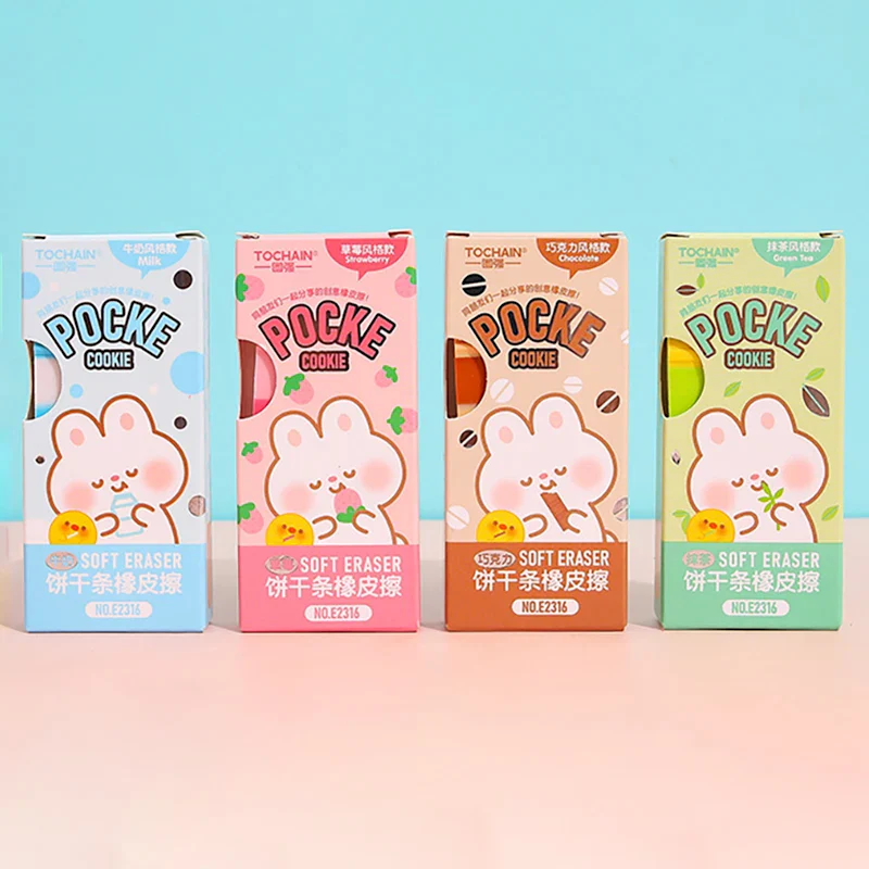 Pocky Shaped Eraser Set