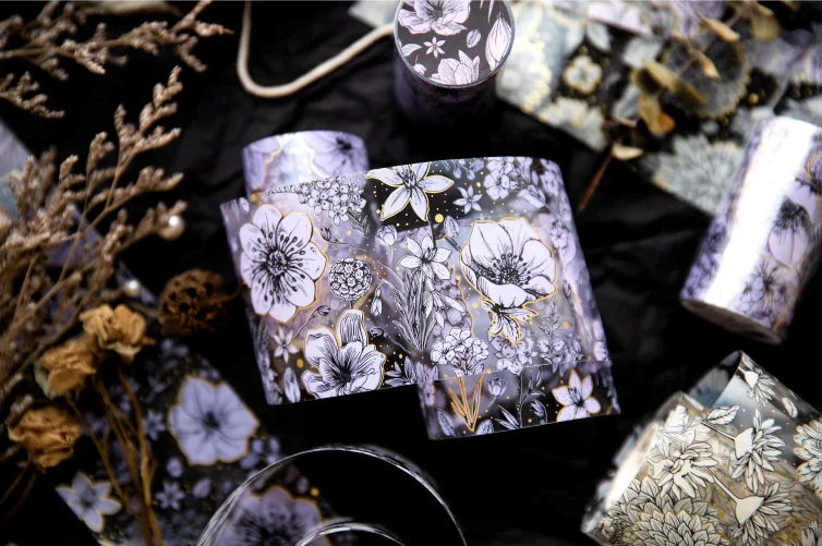 Pencilled Flowers Washi Tapes