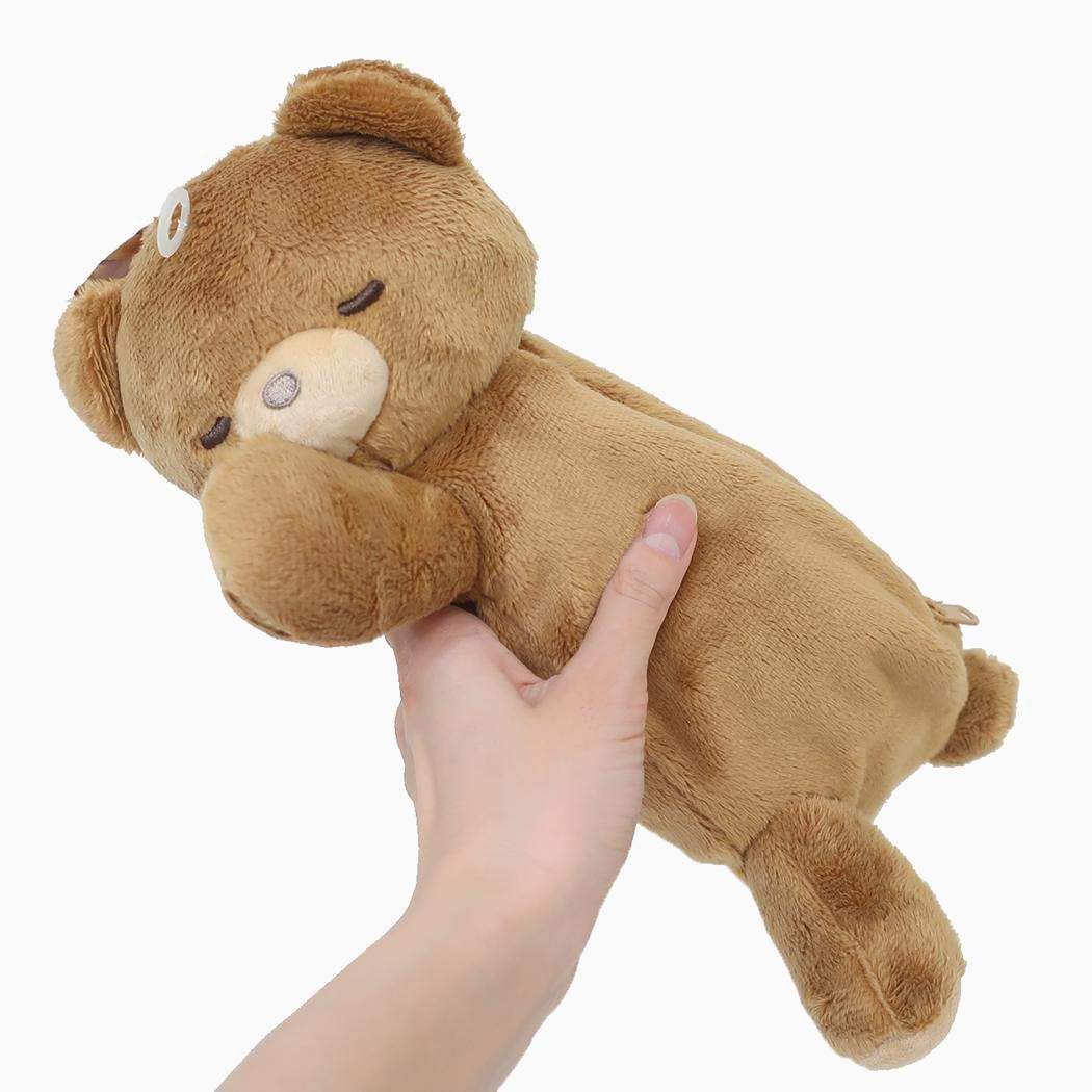 Kamio Japan Sleepy Critters Plush Pencil Case