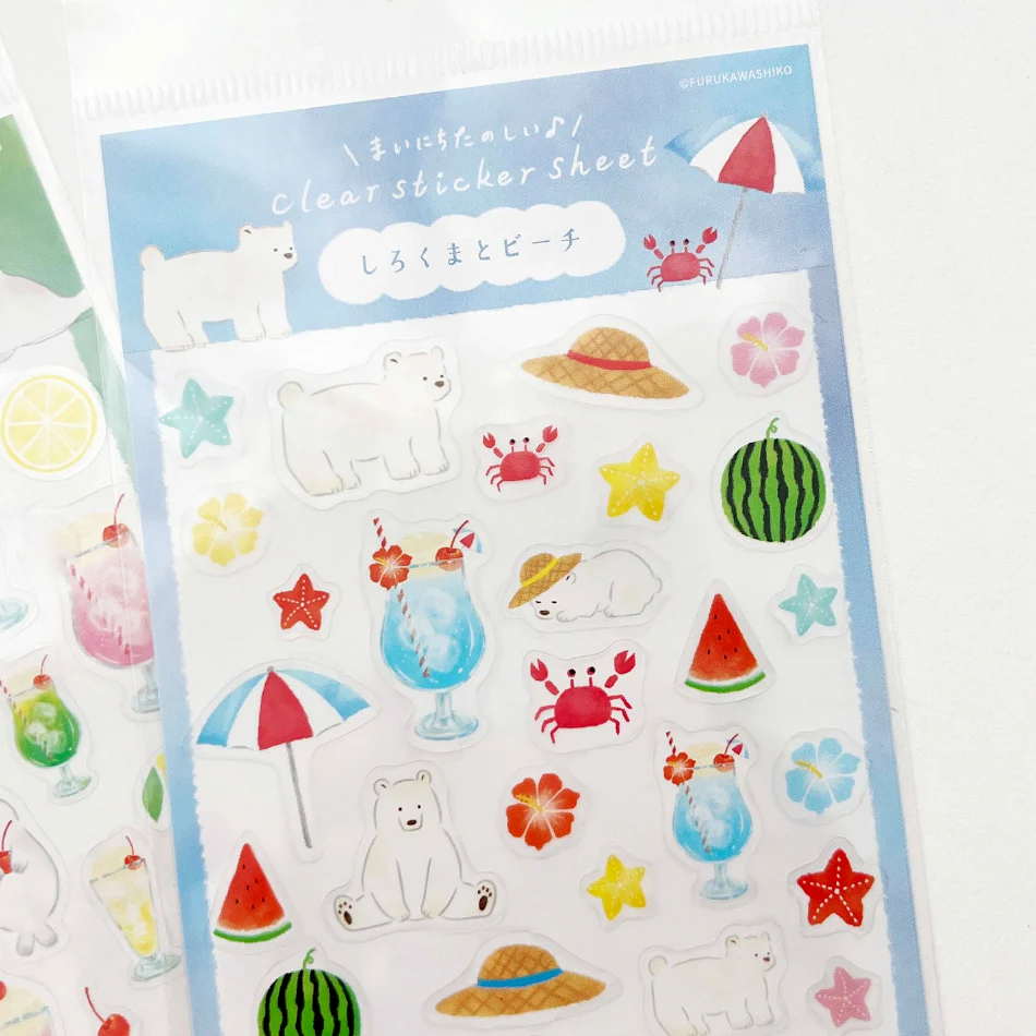 Furukawashiko Stickers - Limited Summer Edition - Lemonade Polar Bear