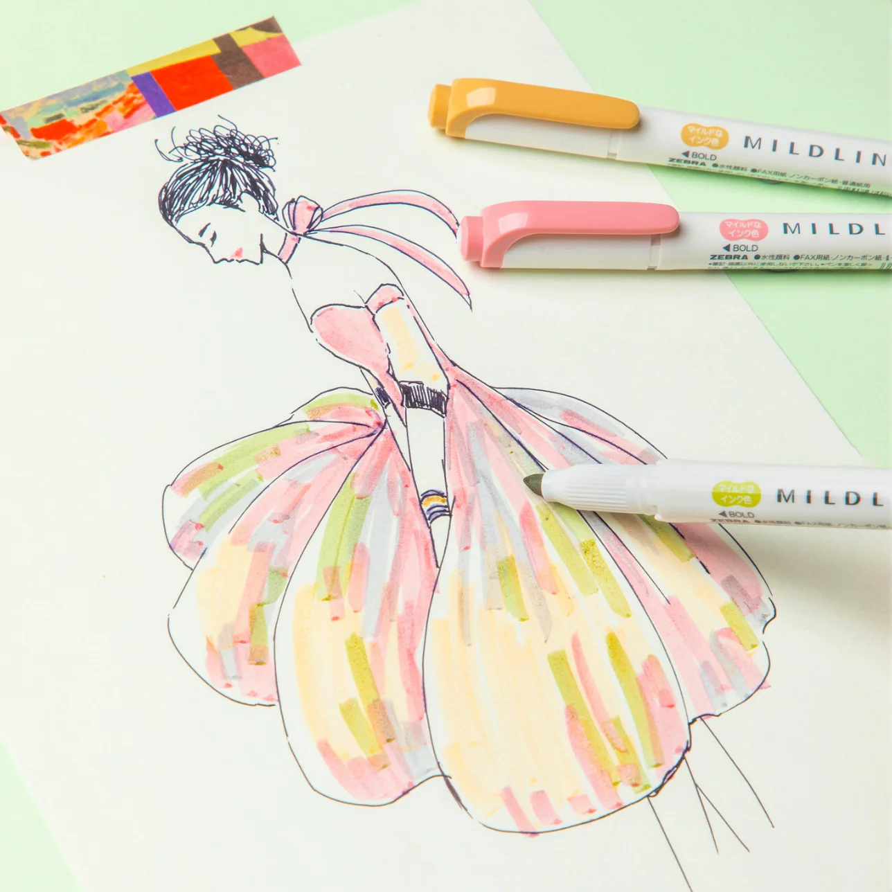 Zebra Mildliner Double Sided Highlighters - Mild Natural