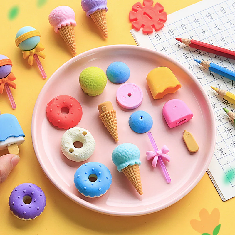 Mini Ice Cream Erasers