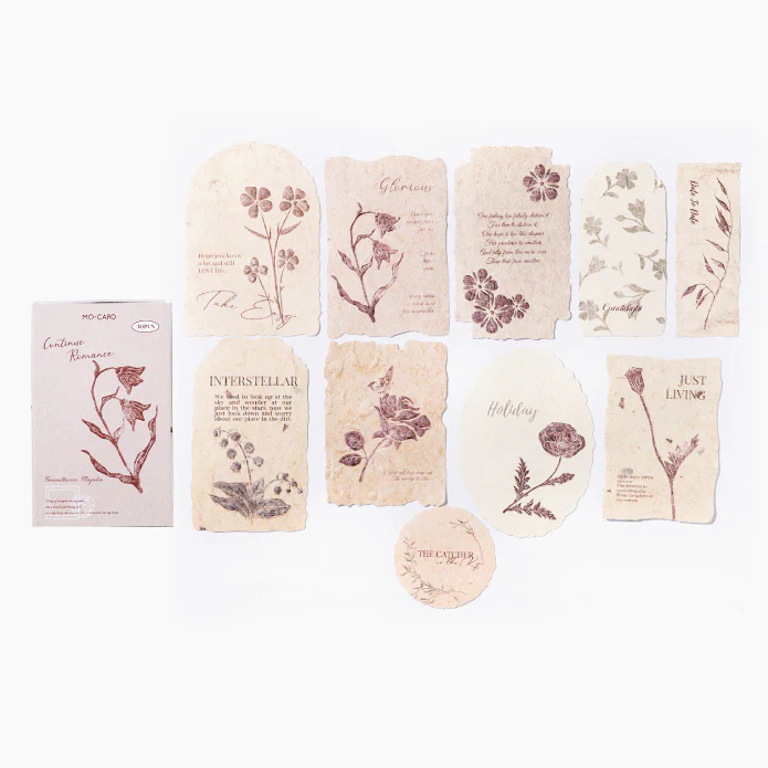 Pressed Flowers Embossed Paper - Boxed Set