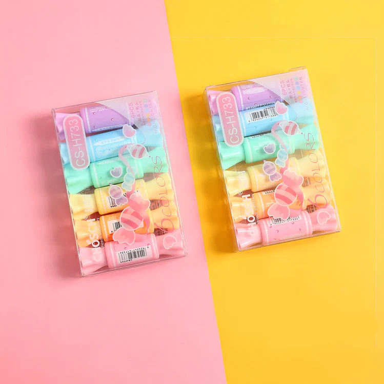 Mini Candy Highlighters - Set Of 6