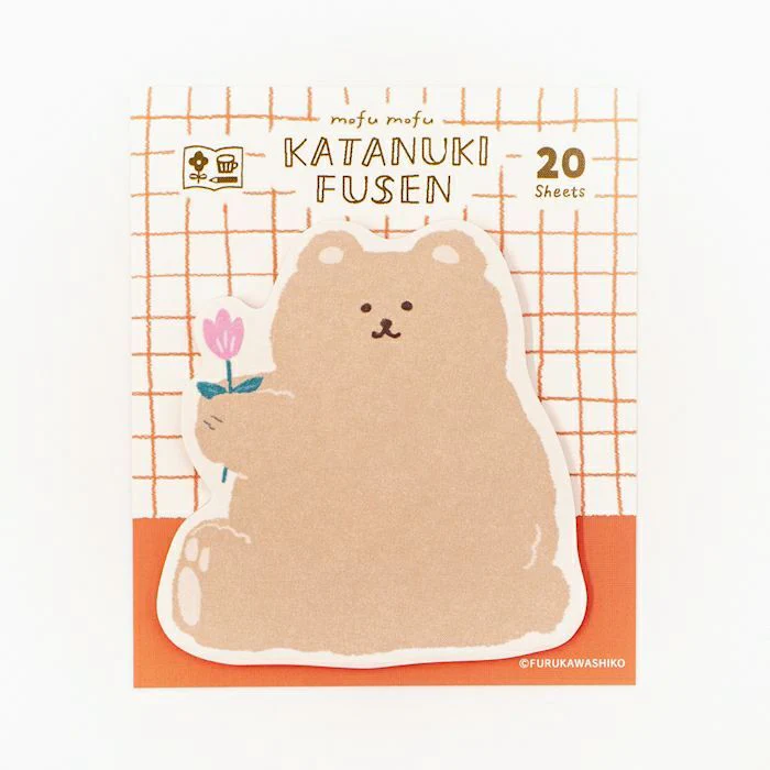 Furukawashiko Katanuki Fusen Sticky Notes - Bear