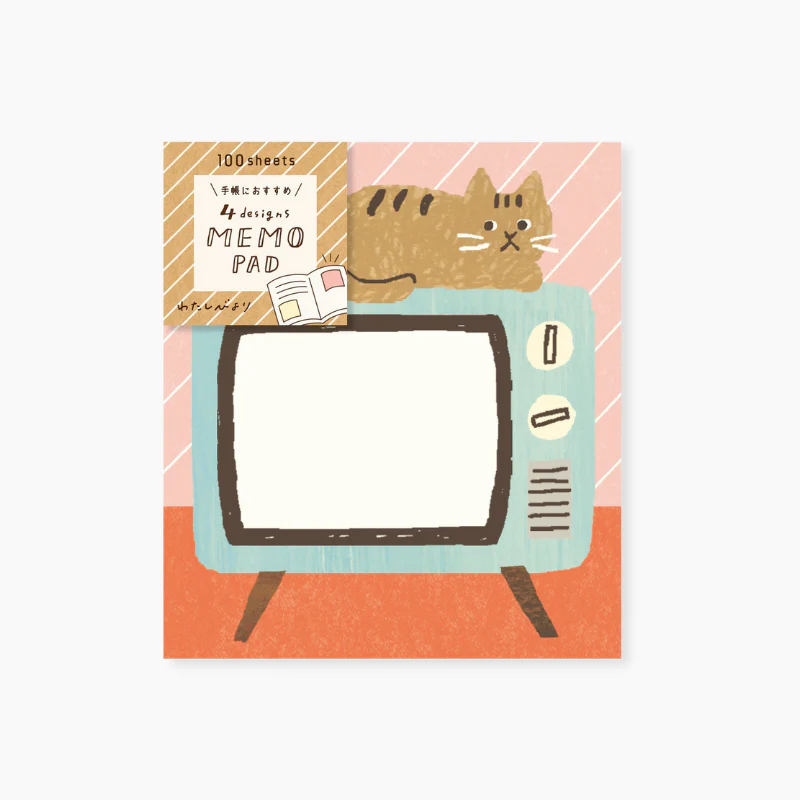 Furukawashiko 4 Designs Memo Pad - Home Time