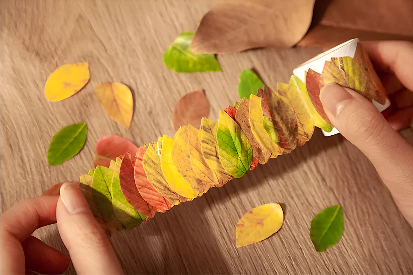 Fall Leaves Masking Sticker Roll