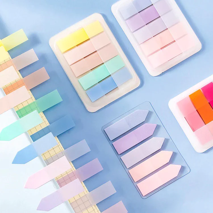 Morandi Translucent Index Sticky Notes
