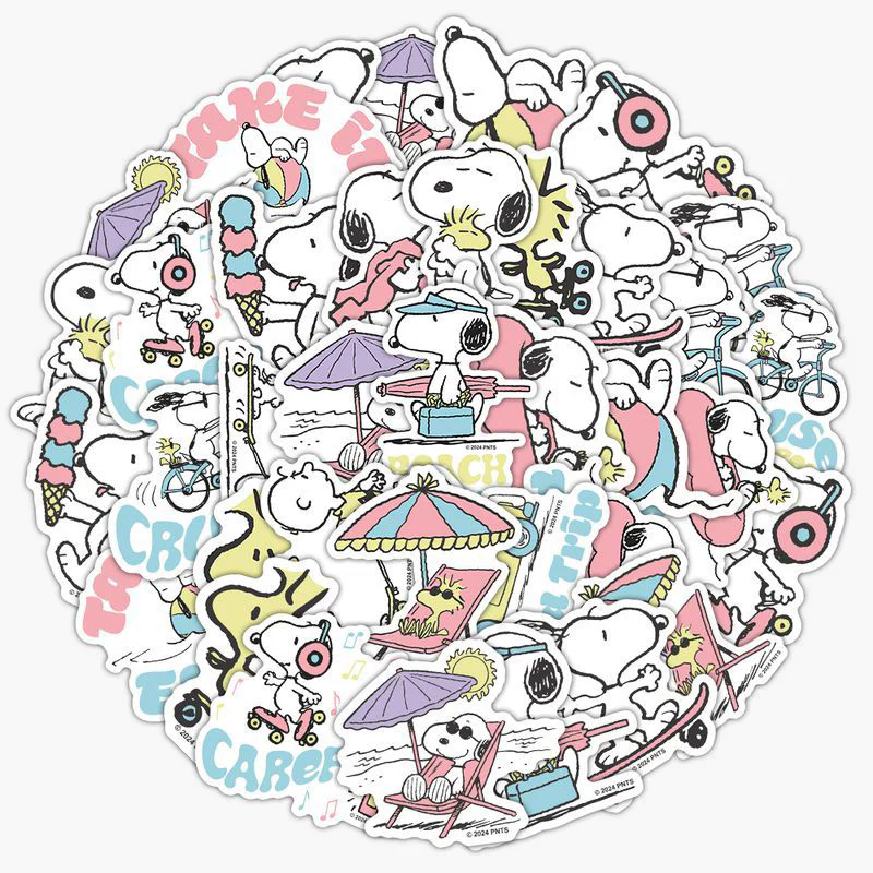 Peanuts Snoopy Beach Vibes Stickers - Limited Summer Edition