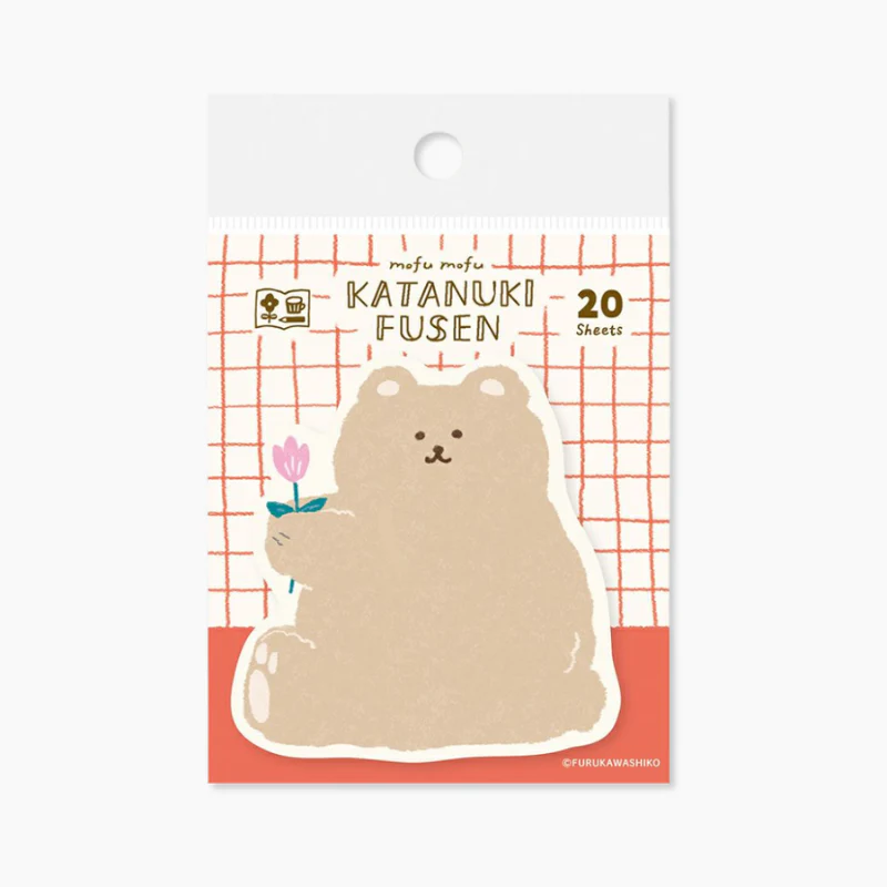 Furukawashiko Katanuki Fusen Sticky Notes - Bear
