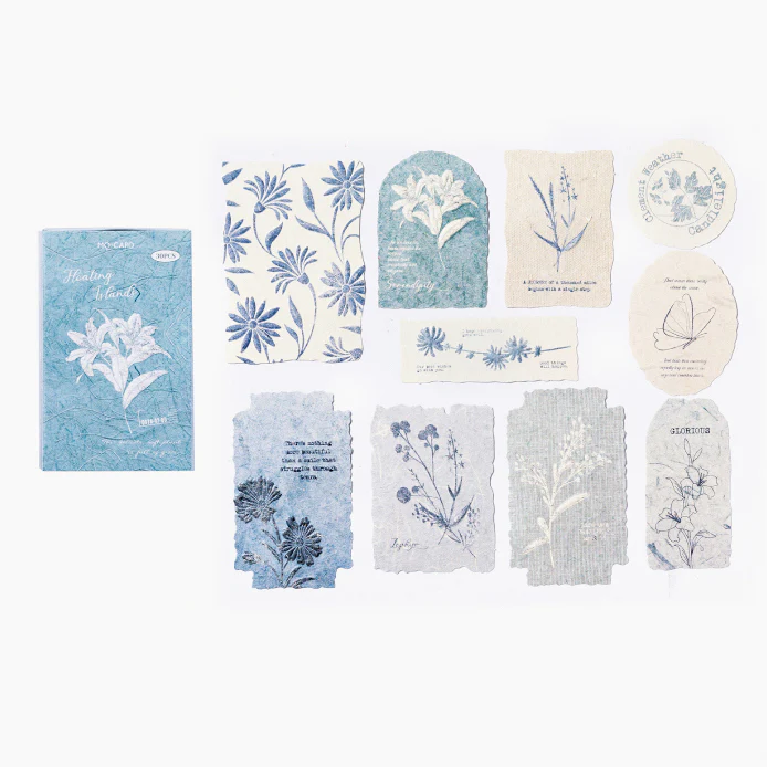 Pressed Flowers Embossed Paper - Boxed Set