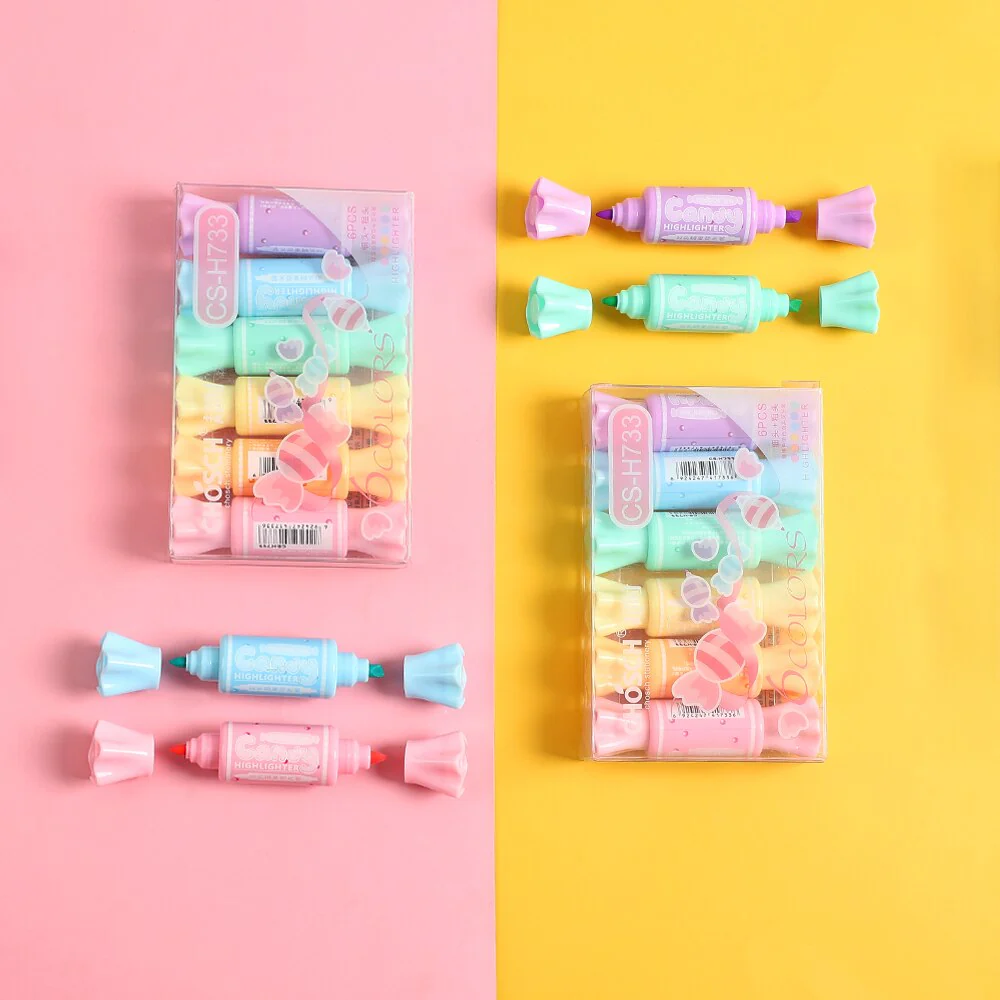 Mini Candy Highlighters - Set Of 6