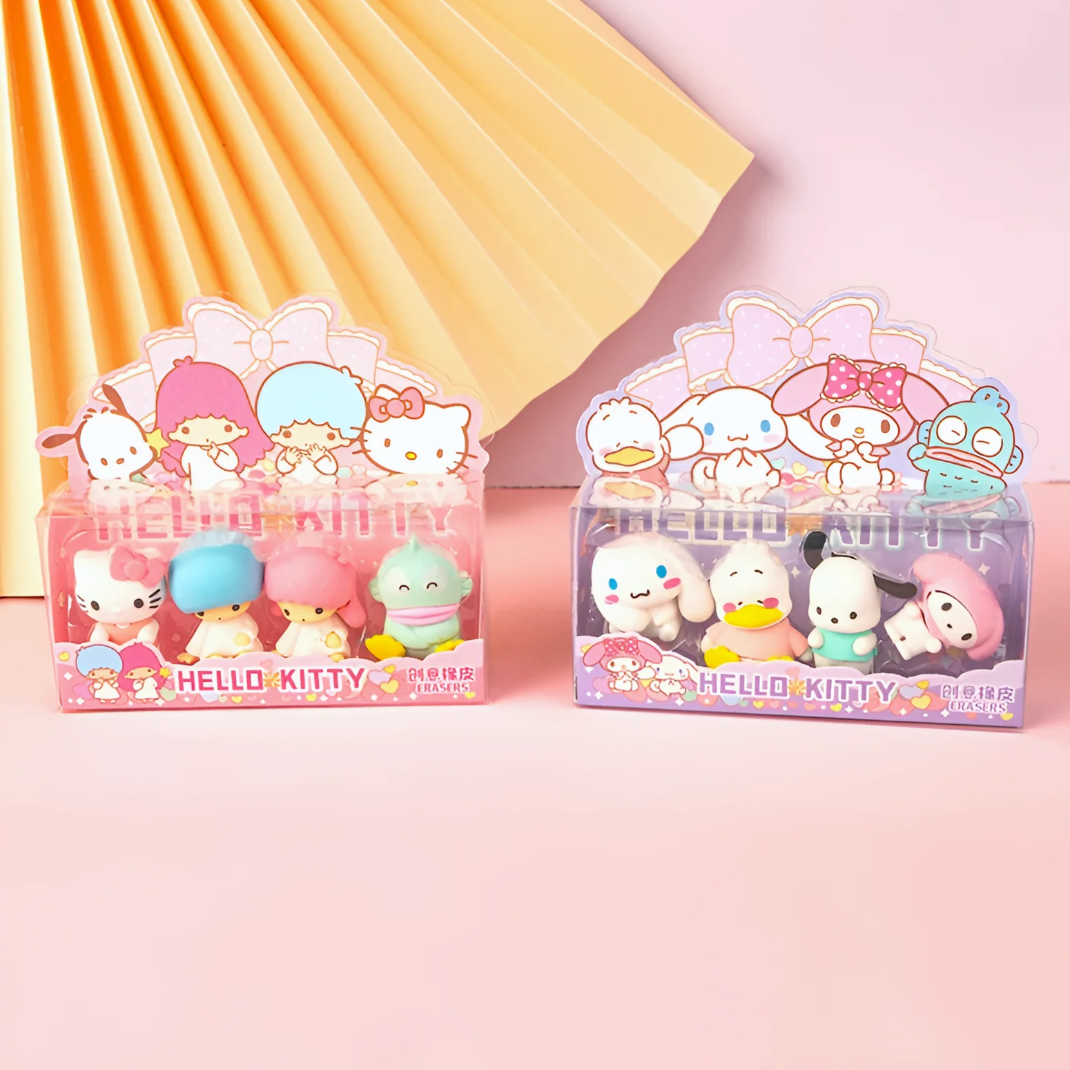 Sanrio Characters Pencil Erasers - Set of 4