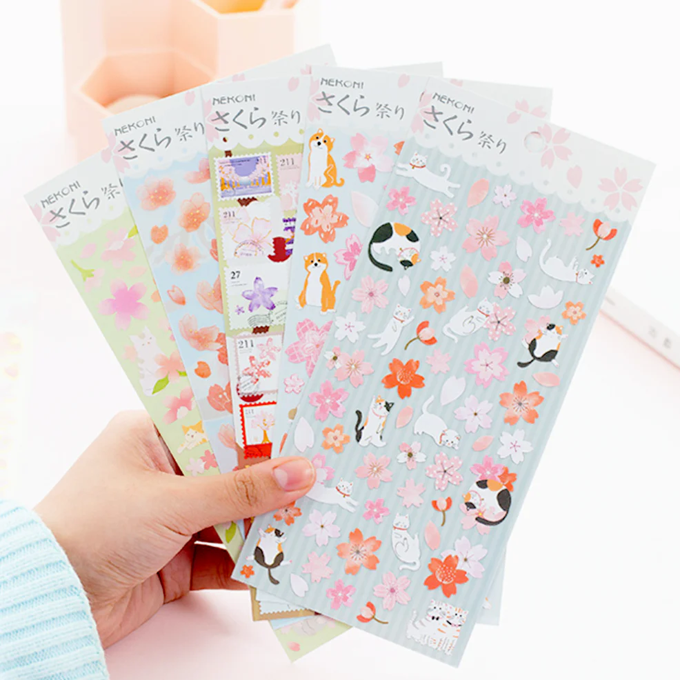 Nekoni Spring Blossom Stickers