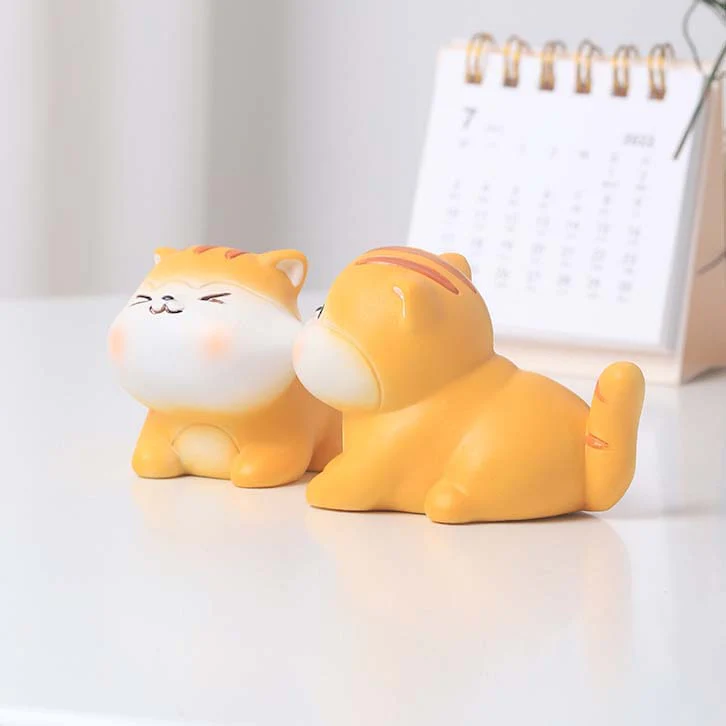 Playful Mini Tiger Figures - Set of 2