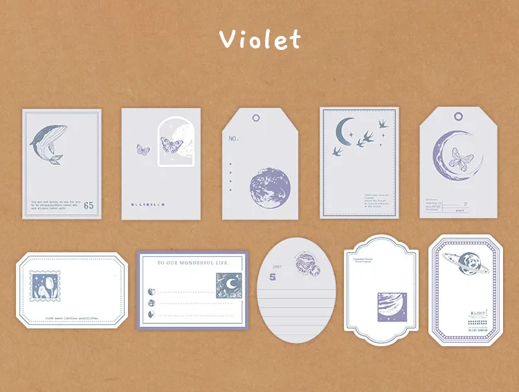 Embossed Scrapbooking Note Paper Set