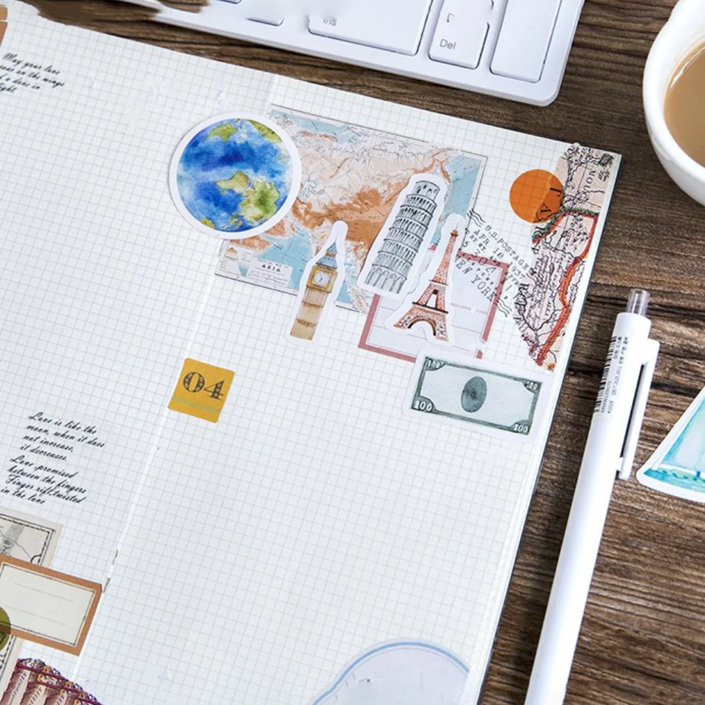 Travel Journal Decorative Paper Stickers