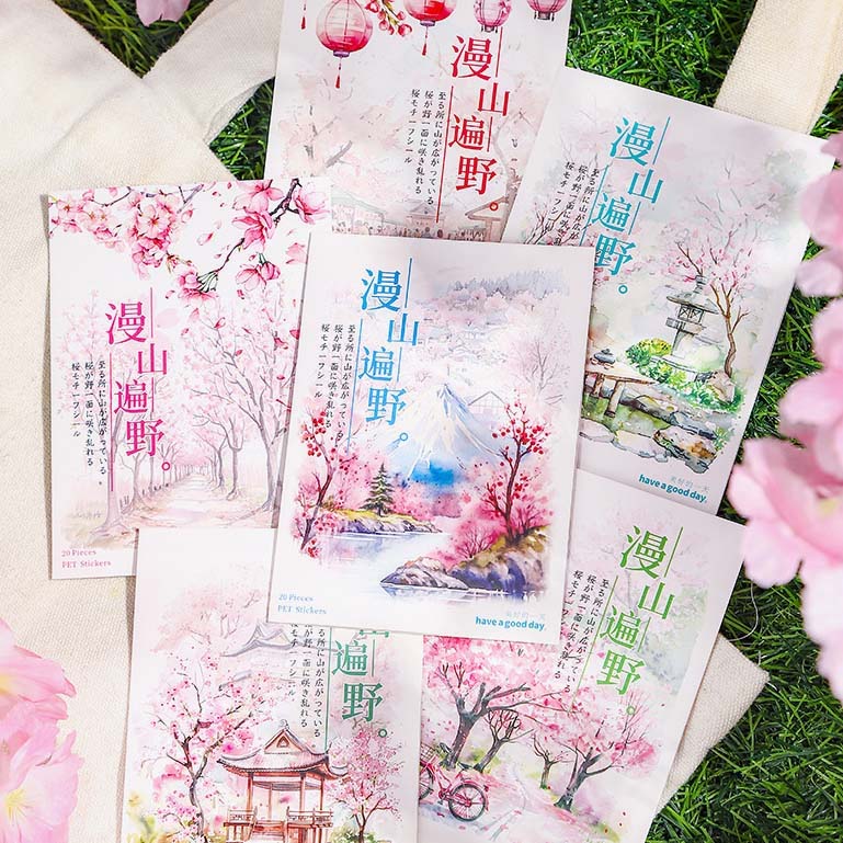 Kyoto in Spring PET Stickers - Limited Spring Edition