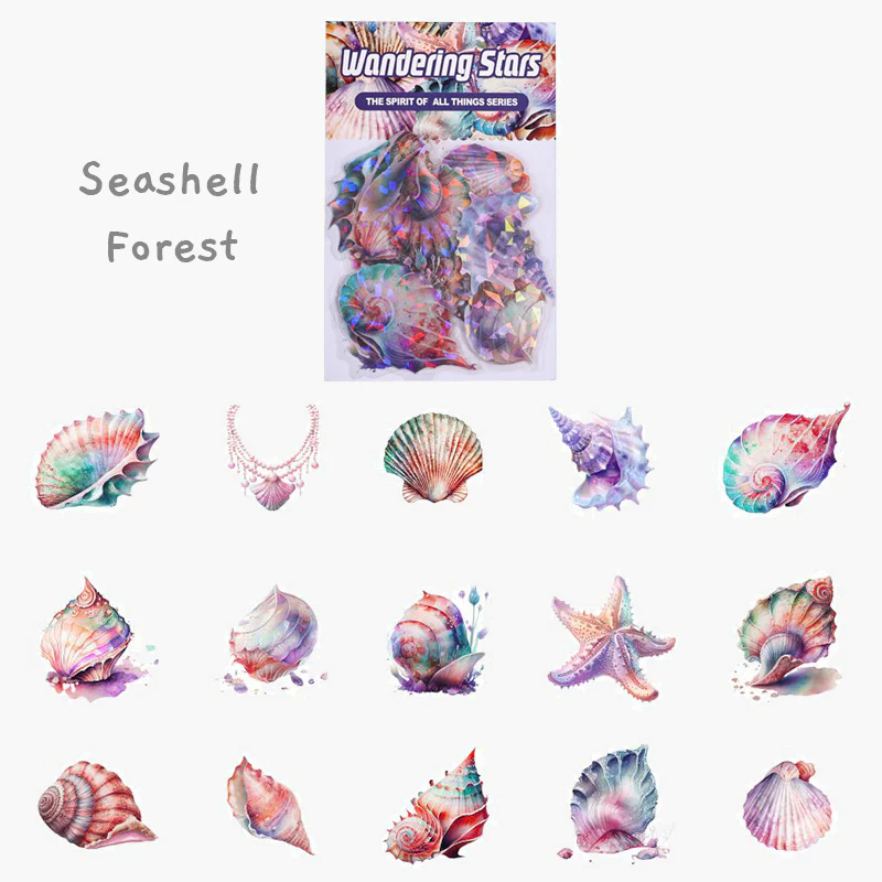 Shimmering Sea Wonders Stickers - Limited Summer Edition