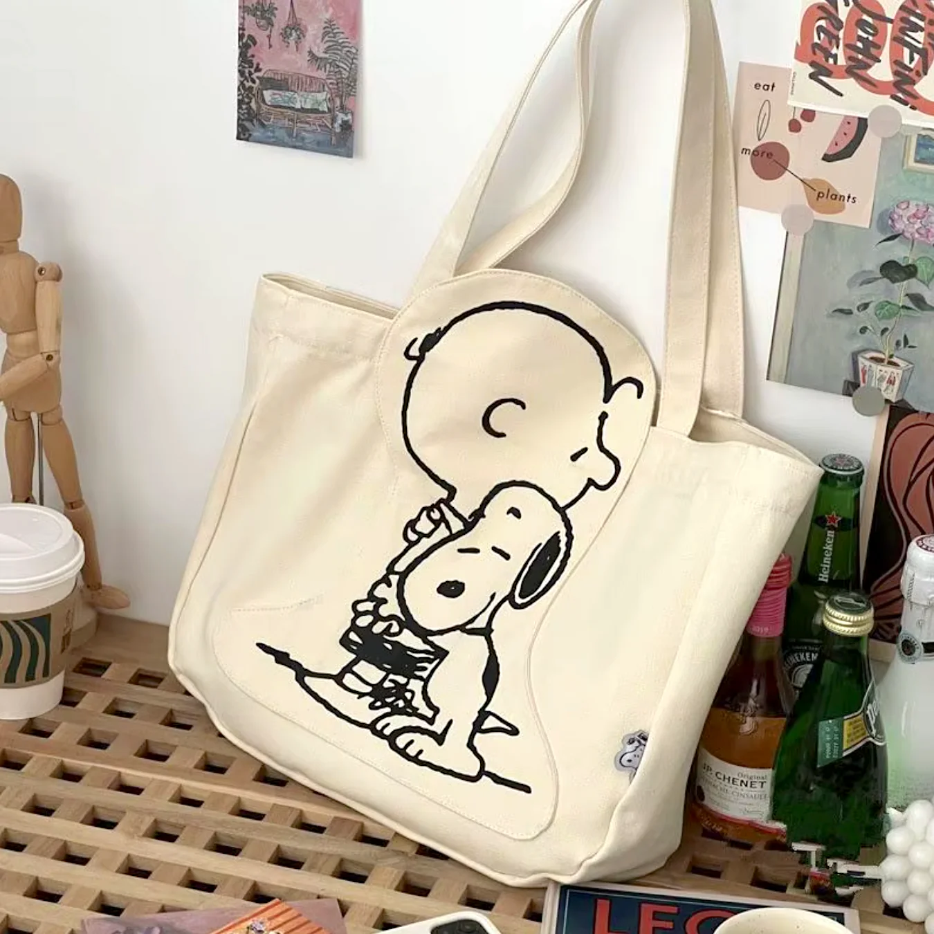 Peanuts Snoopy Canvas Daily Tote