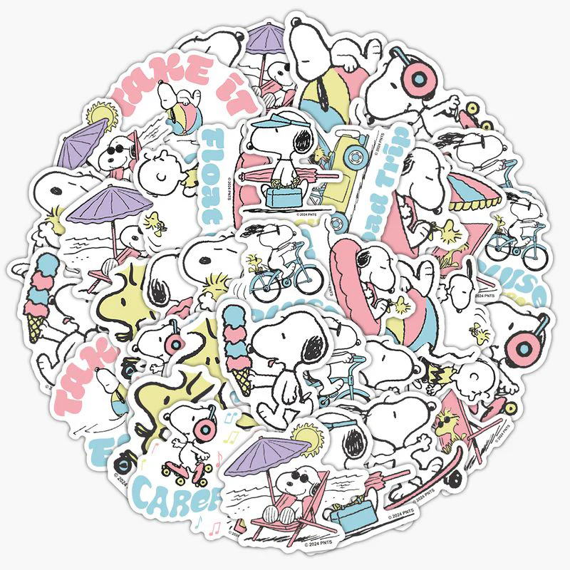 Peanuts Snoopy Beach Vibes Stickers - Limited Summer Edition