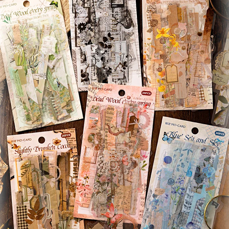 Long Strip Floral Journaling Stickers