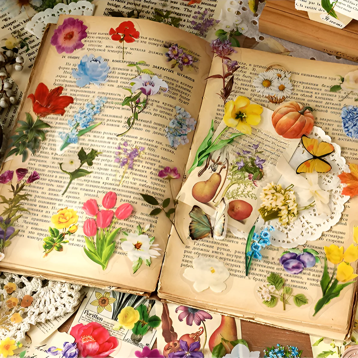 Garden Diary Flower Stickers