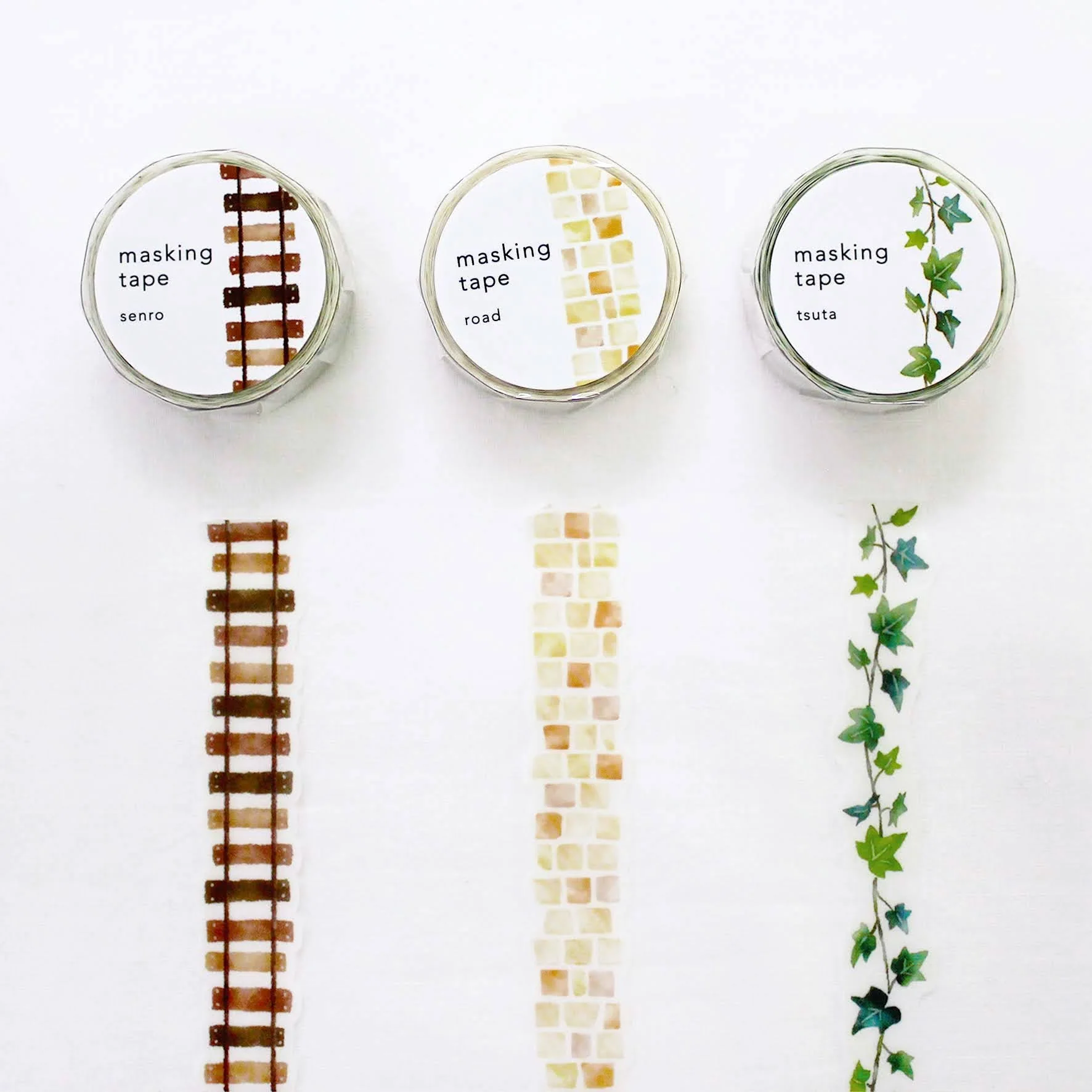 Mind Wave Die-Cut Masking Tape - Ivy