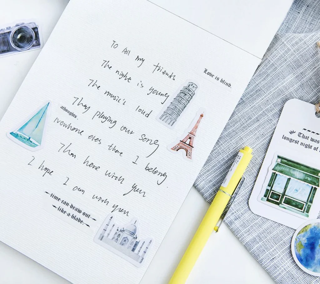 Travel Journal Decorative Paper Stickers