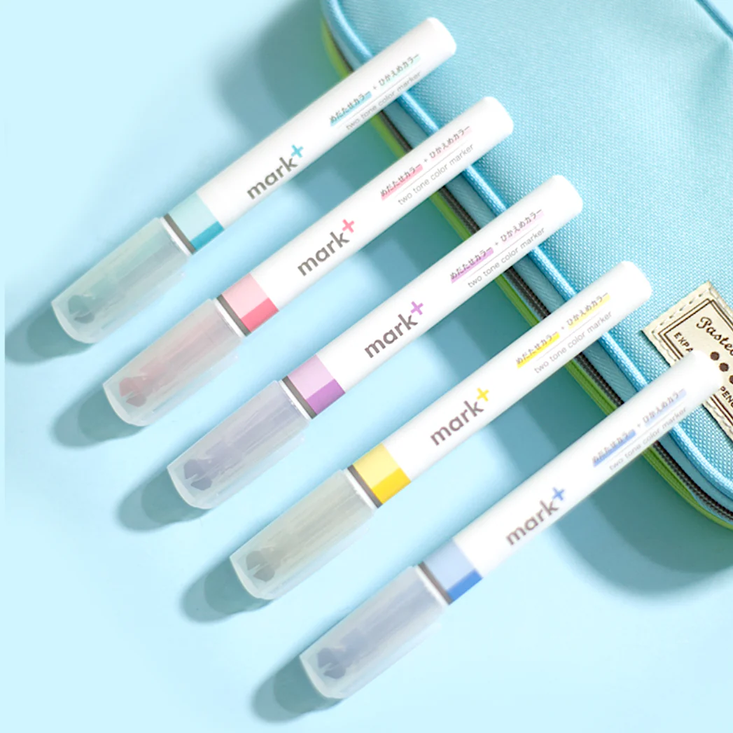 KOKUYO Mark+ Two Tone Highlighters