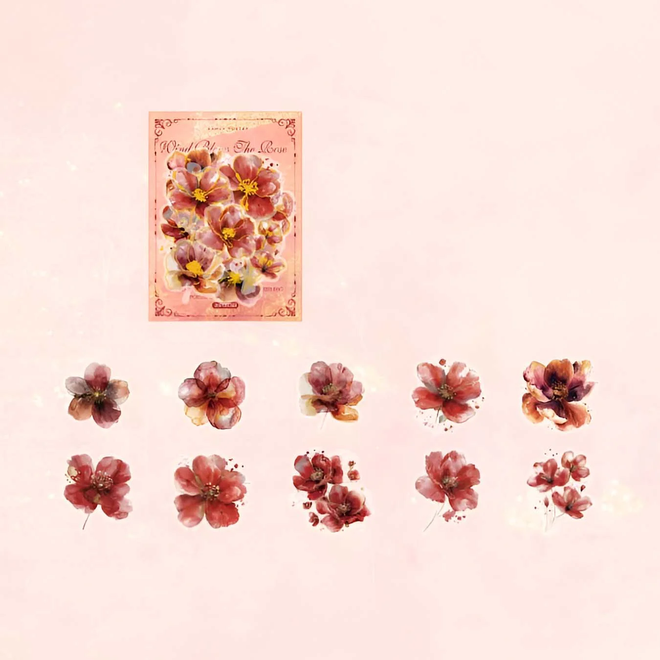 Floral Whispers Bronzing Stickers