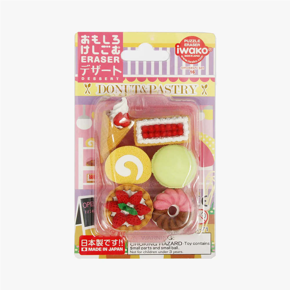 Iwako Eraser Set - French Pastry