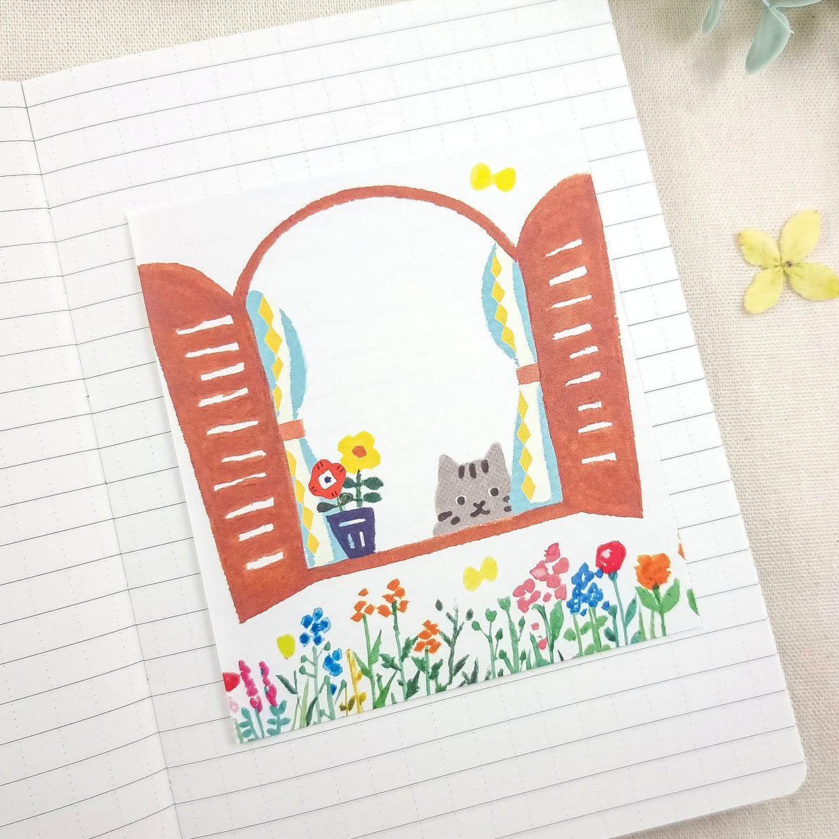 Furukawashiko 4 Designs Memo Pad - Home Time