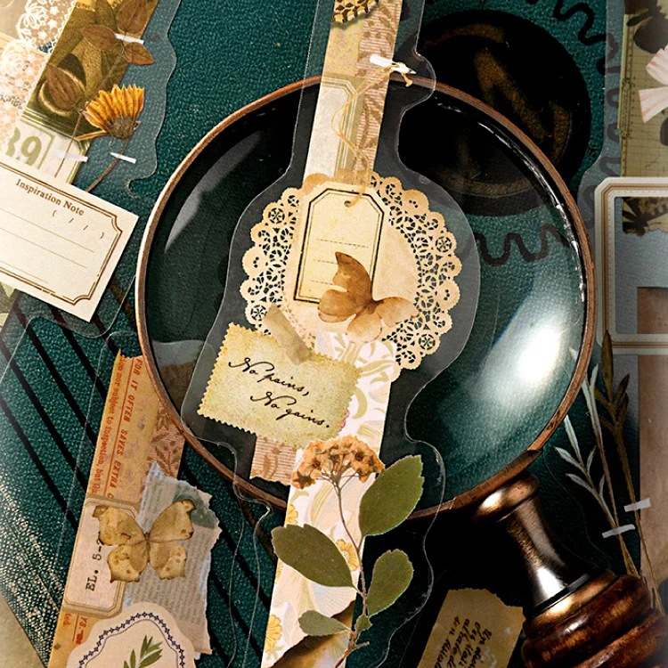 Long Strip Floral Journaling Stickers