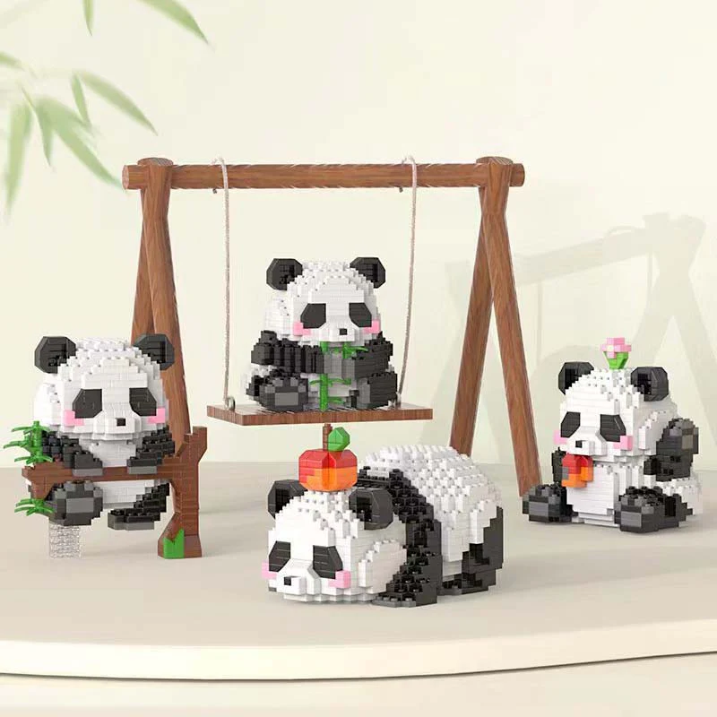 Hungry Panda Building Block Figure