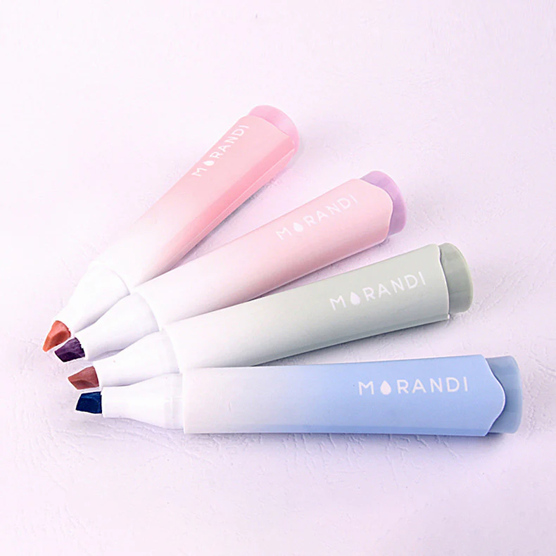 Morandi Pastel Breeze Highlighters - Set of 4 - 3 Types