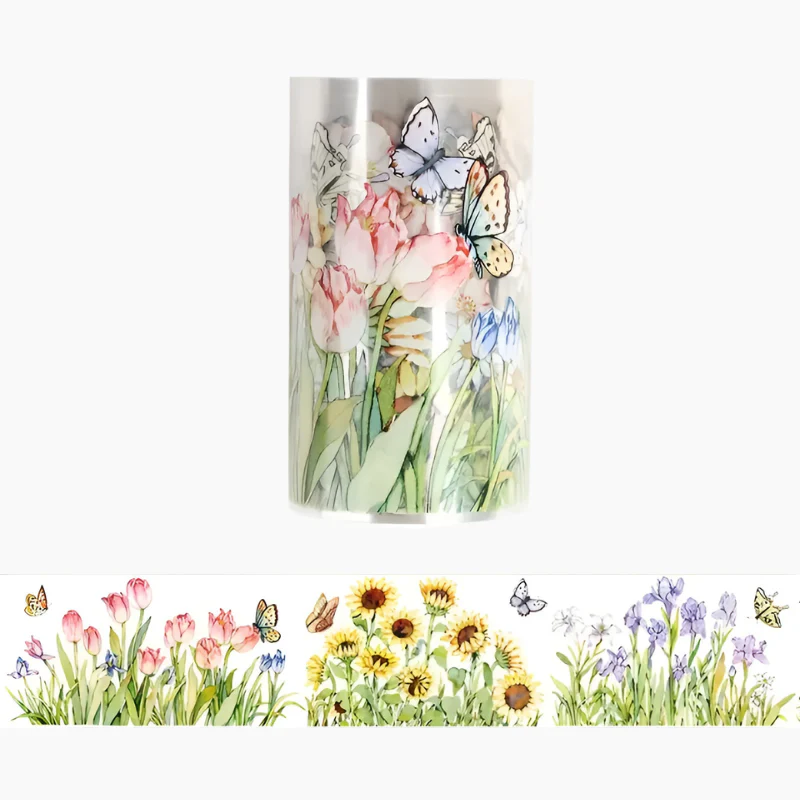 Flowering Shrubs Clear Masking Tape - Extra Wide