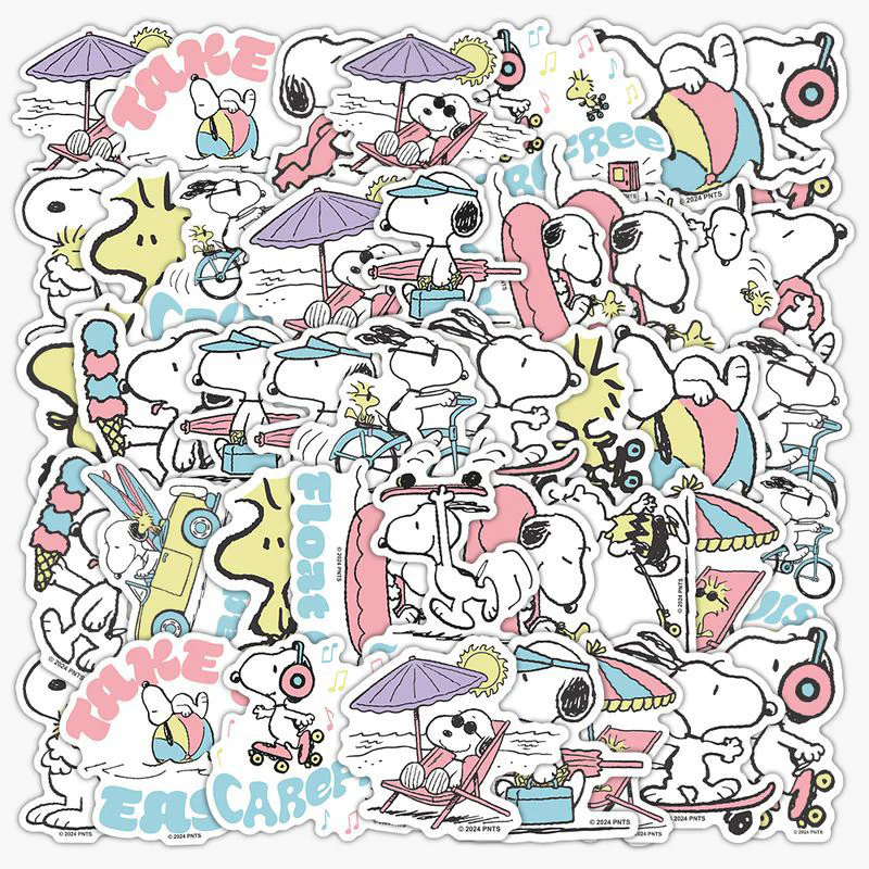 Peanuts Snoopy Beach Vibes Stickers - Limited Summer Edition