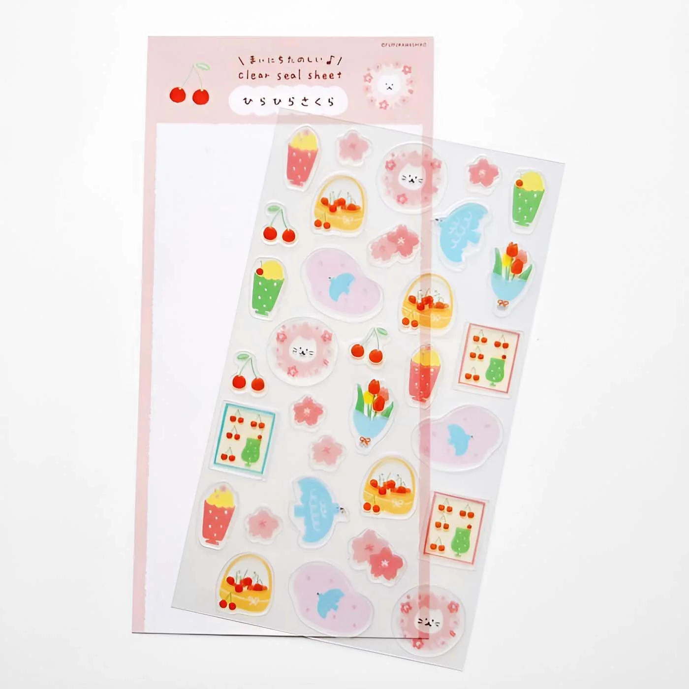 Furukawashiko Transparent Sticker Sheet - Fluttering Sakura