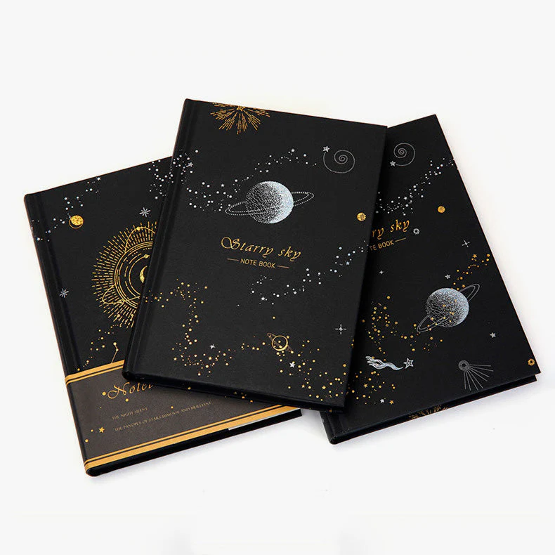 Starry Sky Black Paper Notebook