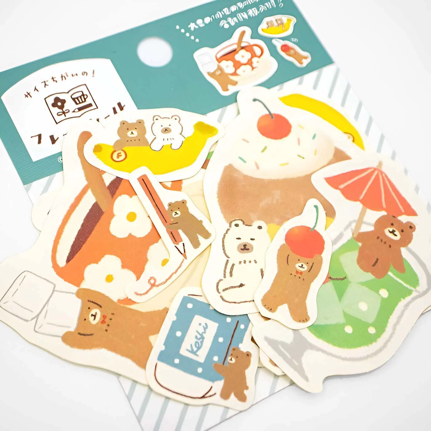 Furukawashiko Flake Stickers - Cheeky Bears