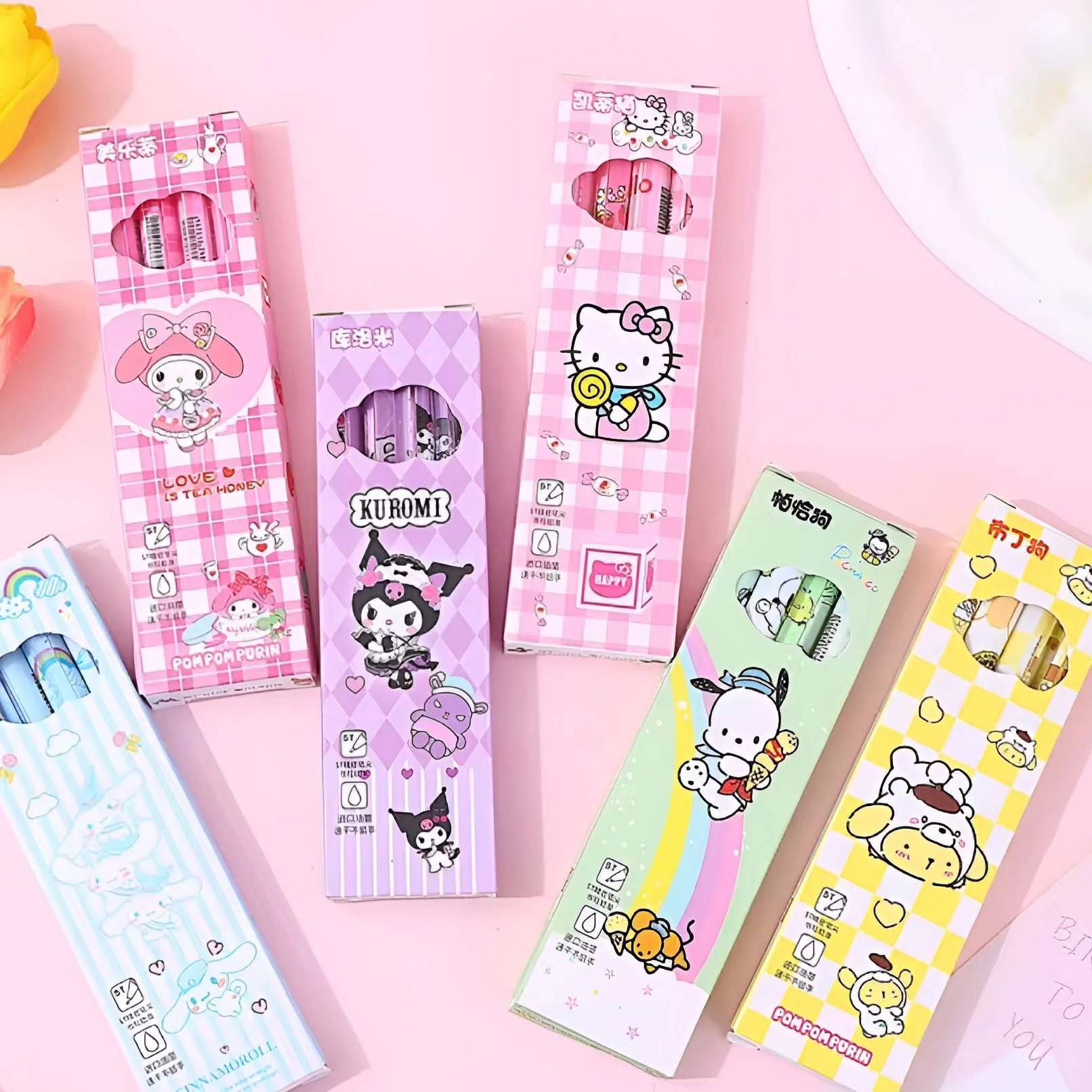 Sanrio Kuromi Gel Pen - Set of 4