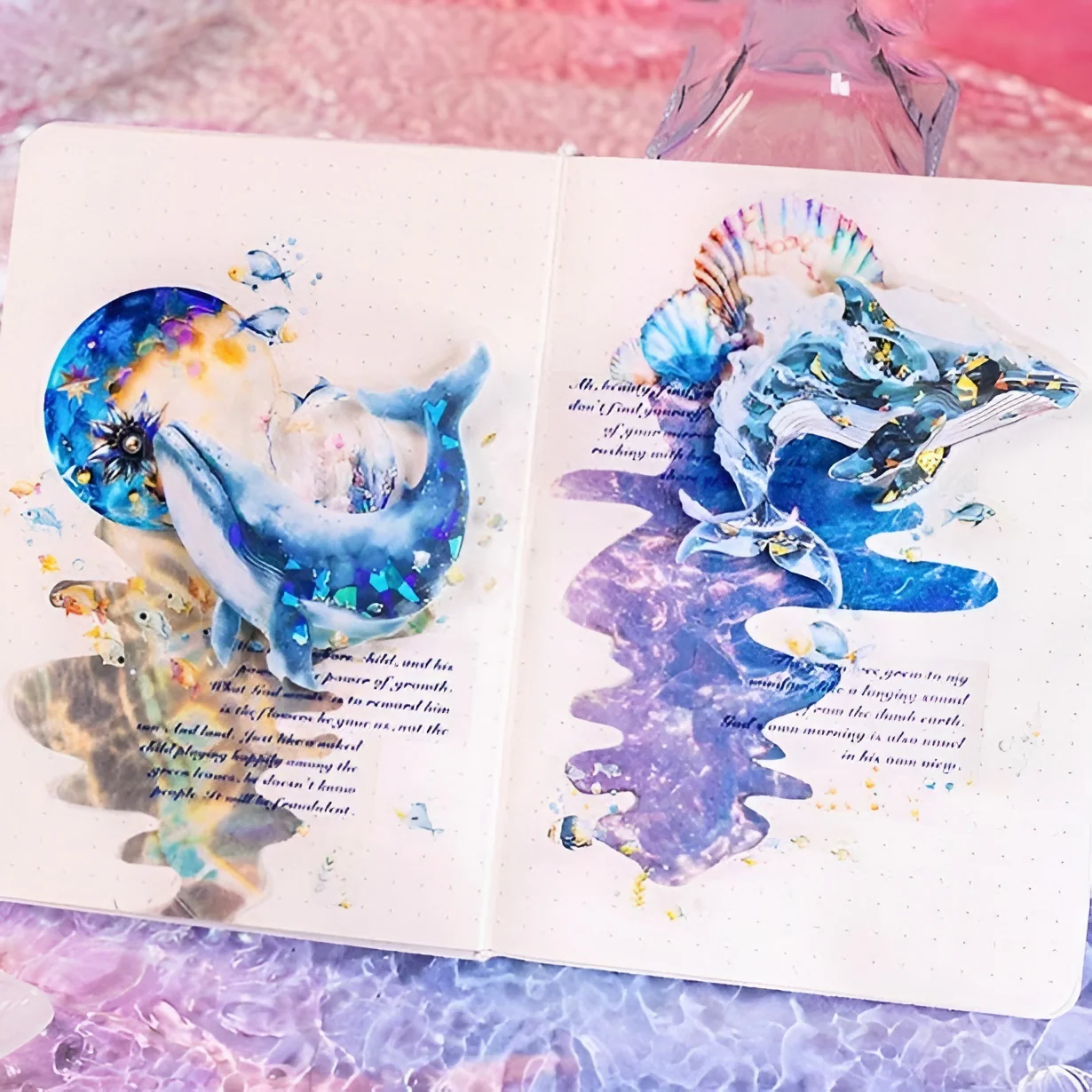 Deep Ocean Holo Whale Stickers - Limited Edition