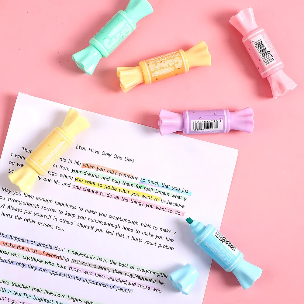 Mini Candy Highlighters - Set Of 6